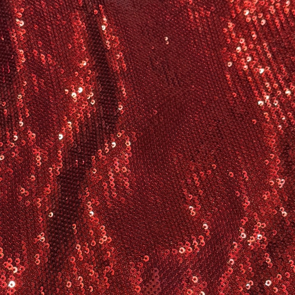 NWT Reformation Frankie Formal Dress Red Sequin Maxi Square Neck Size 6 - Picture 8 of 8